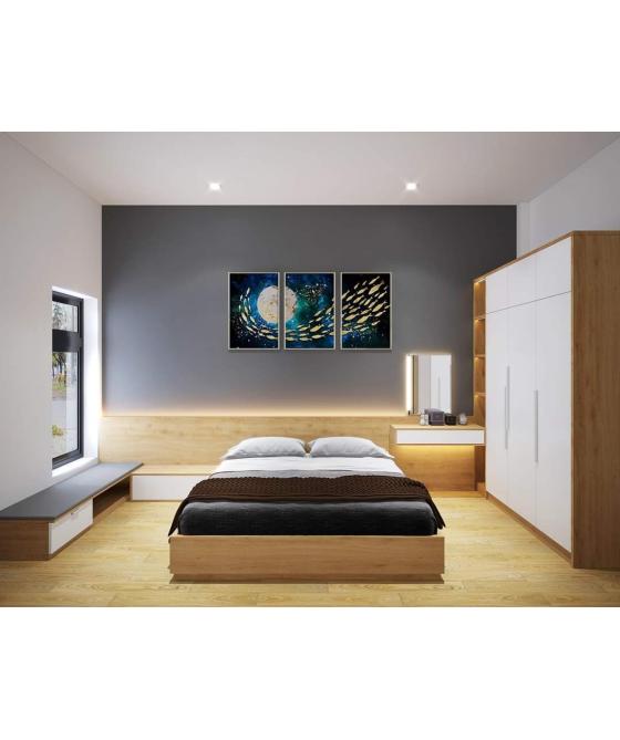 Tủ quần áo PN24 - Gỗ MDF - Dài 1.2m đến 1.8m (cao 2.4m) Tủ quần áo PN24 - Gỗ MDF - Dài 1.2m đến 1.8m (cao 2.4m)